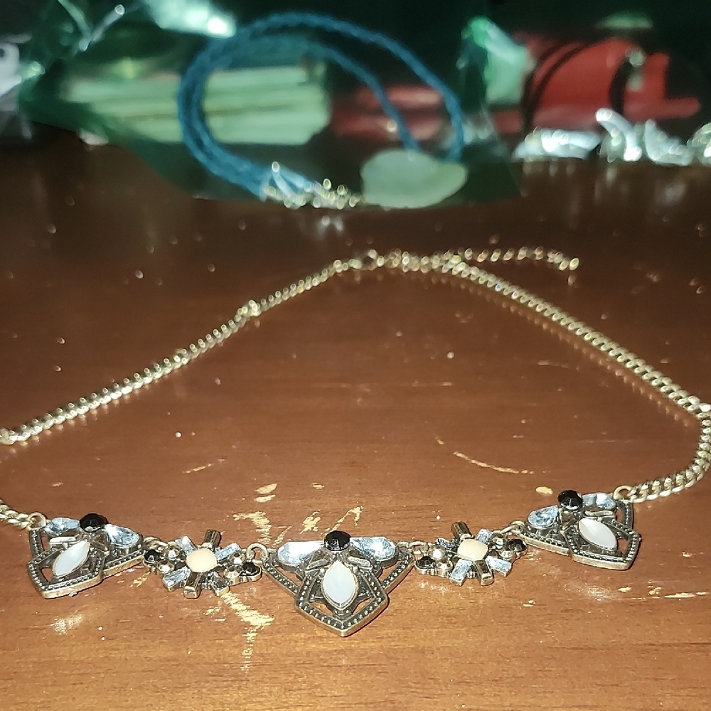 Gold and Cream Necklace